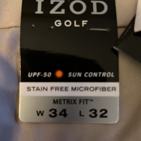 IZOD men’s golf pants. 34x32. New with tag. Beige - Picture 3 of 7